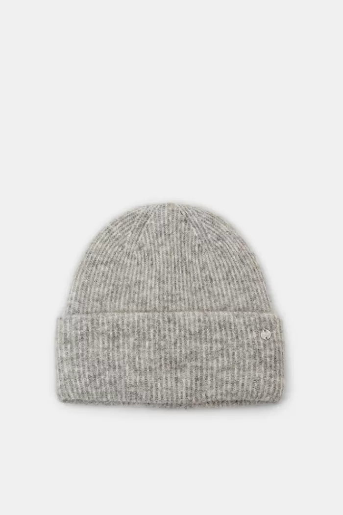 Beanie Van Een Ribgebreide Wolmix*Esprit Best Sale