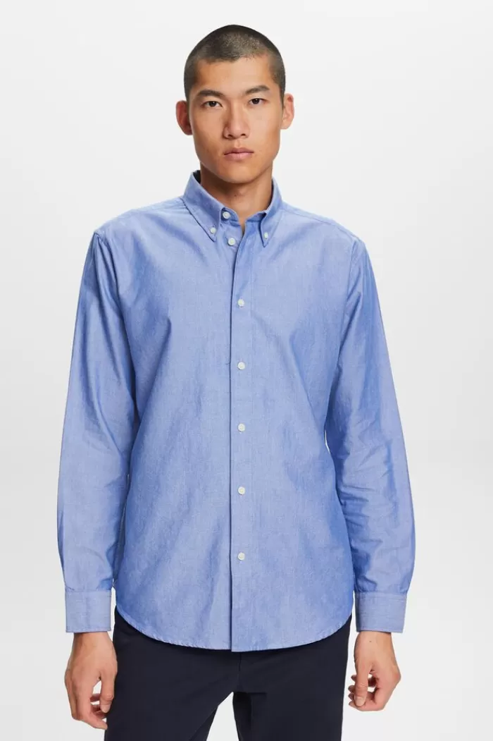 Buttondown-Overhemd Van Katoen-Popeline*Esprit Cheap