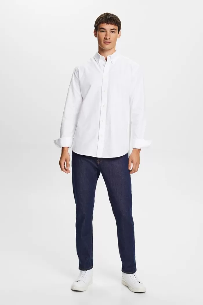 Buttondown-Overhemd Van Katoen-Popeline*Esprit Hot