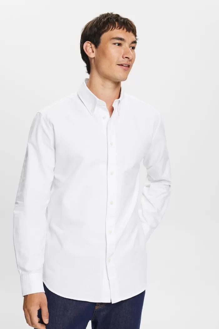 Buttondown-Overhemd Van Katoen-Popeline*Esprit Hot