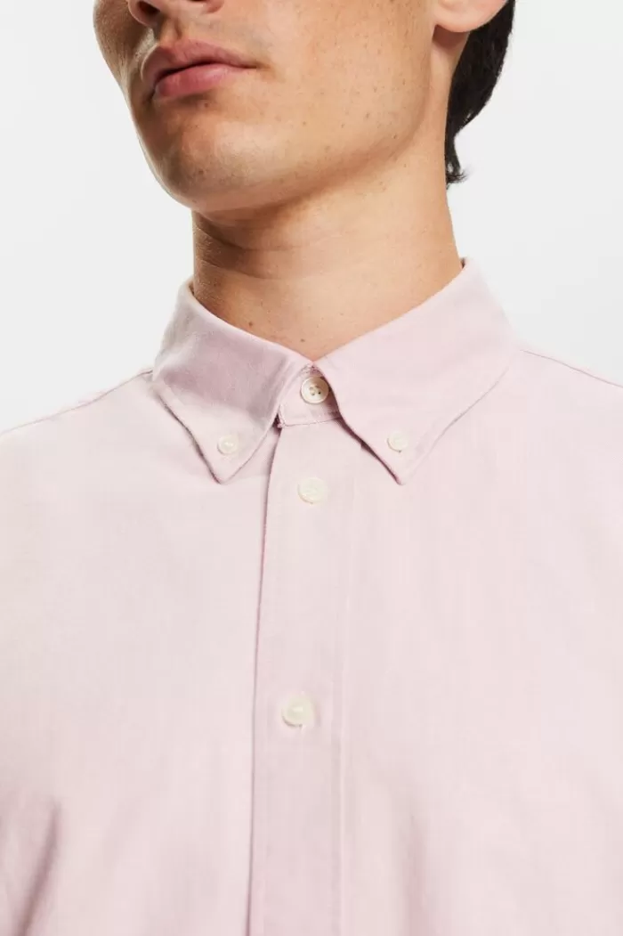 Buttondown-Overhemd Van Katoen-Popeline*Esprit Clearance