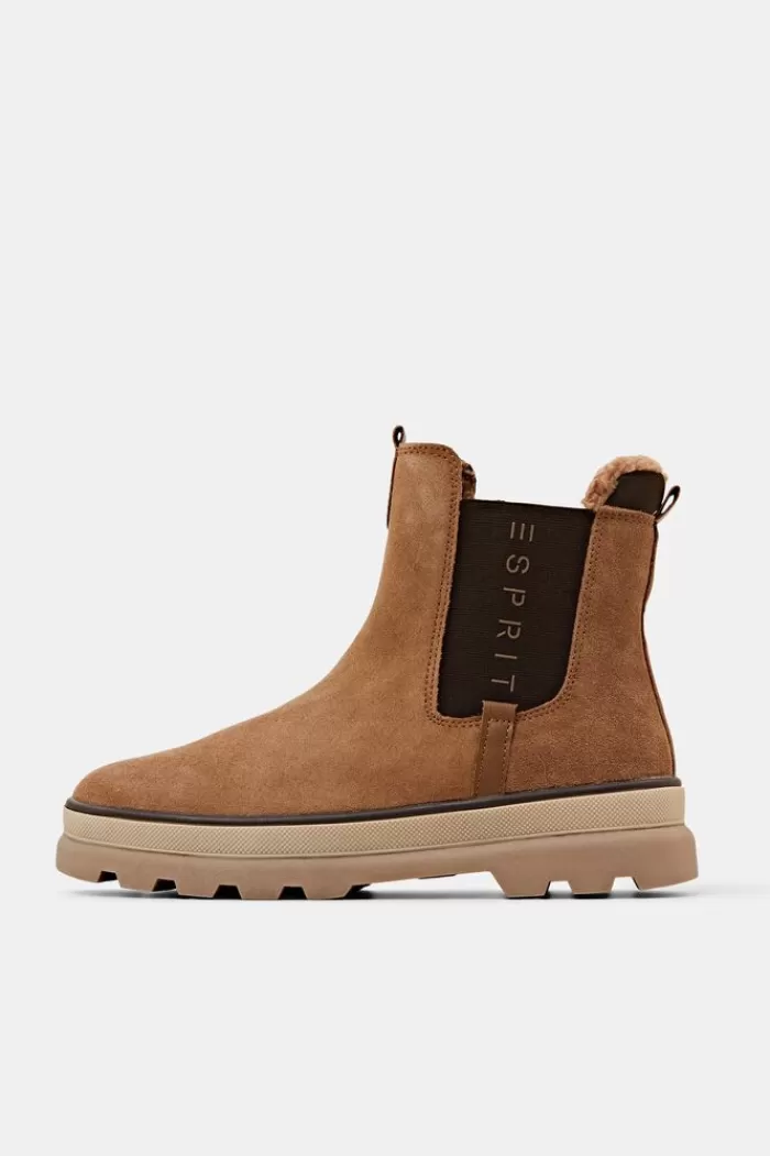 Chelsea Boots Van Suede*Esprit Discount