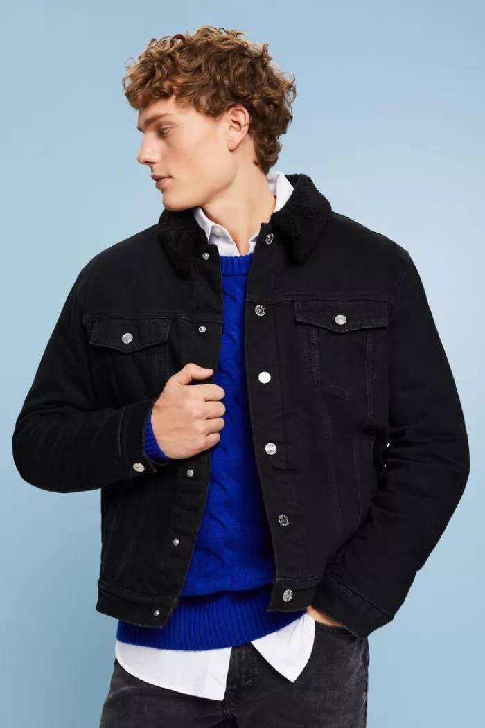 Denim Jack Met Binnenkant Van Teddybont*Esprit Cheap