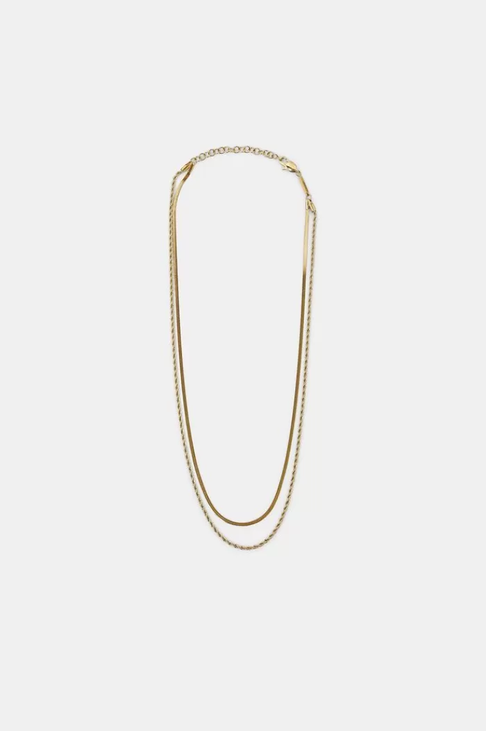 Dubbellaagse Edelstalen Ketting*Esprit Best Sale