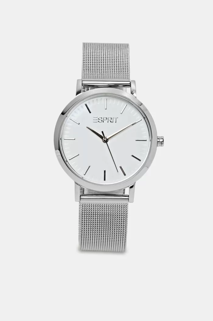 Edelstalen Horloge Met Mesh Bandje*Esprit Sale