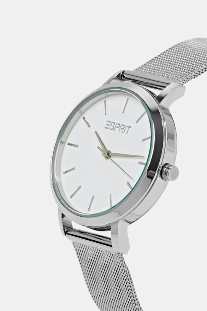 Edelstalen Horloge Met Mesh Bandje*Esprit Sale