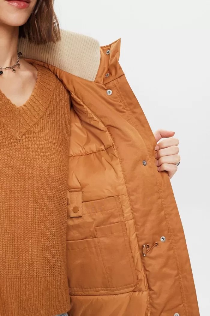 Gerecycled: Gewatteerde Parka*Esprit Online