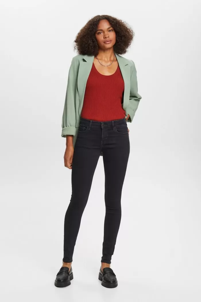 Gerecycled: Mid Rise Skinny Jeans*Esprit Cheap