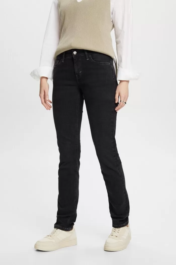 Gerecycled: Slim Fit-Jeans Met Stretch*Esprit Flash Sale