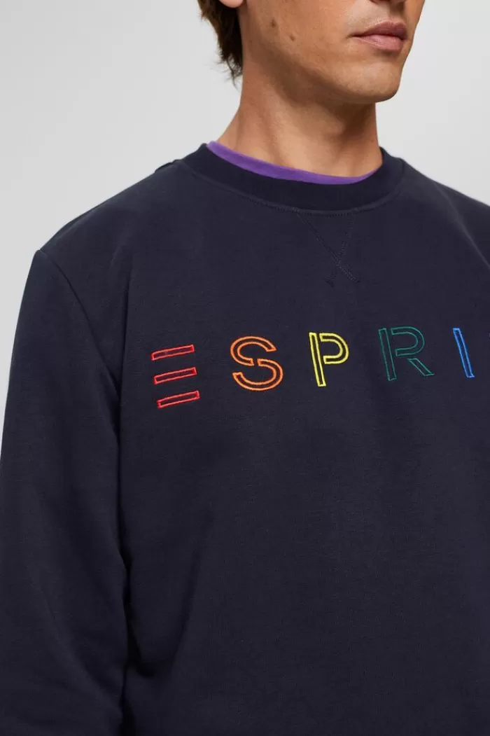 Gerecycled: Sweatshirt Met Logoborduursel*Esprit Online