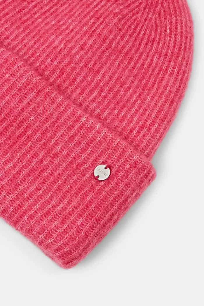 Geribde Beanie Van Een Mix Van Mohair En Wol*Esprit Cheap