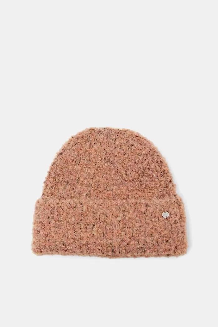 Geribde Boucle Beanie*Esprit Cheap