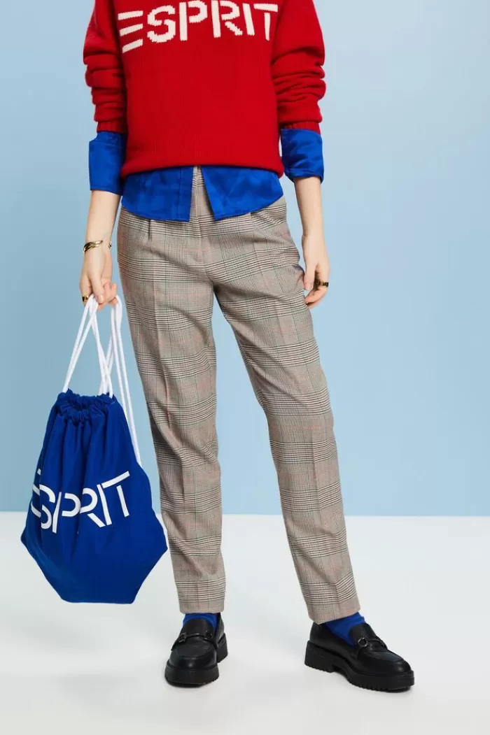 Geruite Broek Met Toelopende Pijpen*Esprit Best Sale