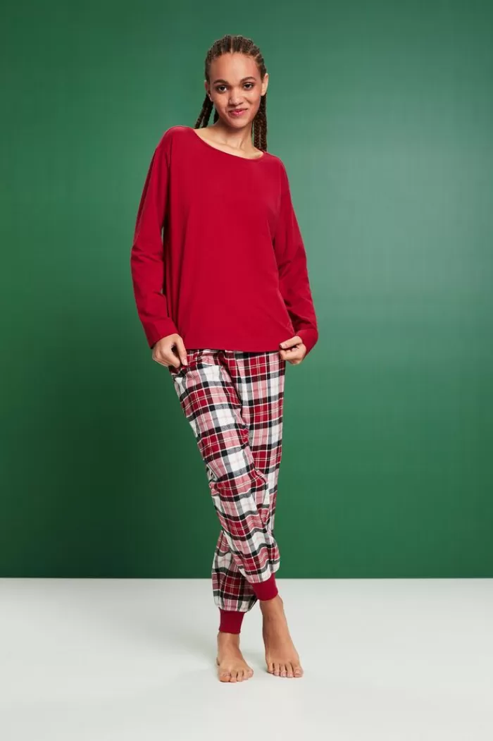 Geruite Flanellen Pyjama*Esprit Cheap