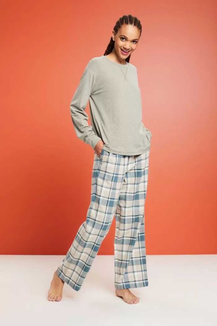 Geruite Flanellen Pyjamabroek*Esprit Best Sale