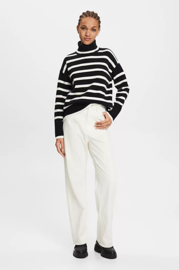 Gestreepte Trui Met Turtleneck*Esprit Store