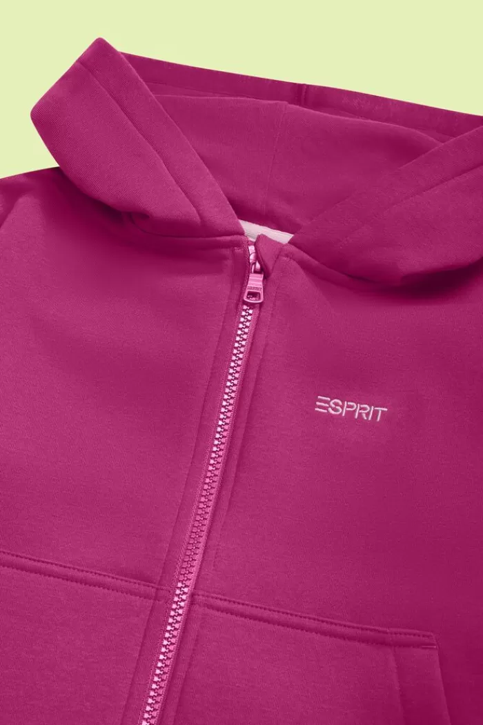 Hoodie Met Rits En Logo*Esprit Fashion