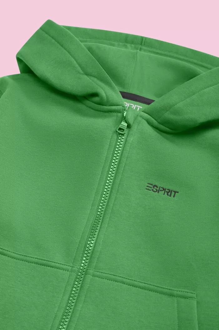 Hoodie Met Rits En Logo*Esprit New