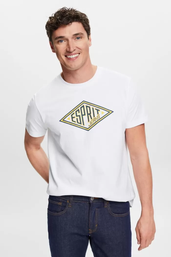 Katoenen T-Shirt Met Logo*Esprit Cheap