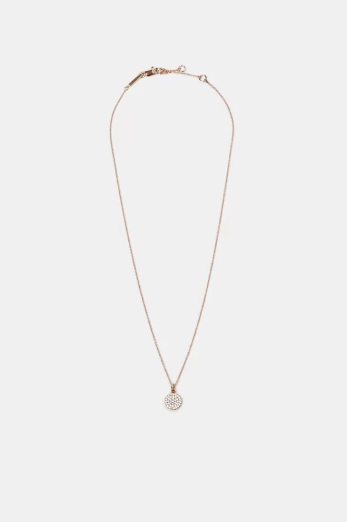 Ketting Met Zirkoniahanger, Sterlingzilver*Esprit Sale