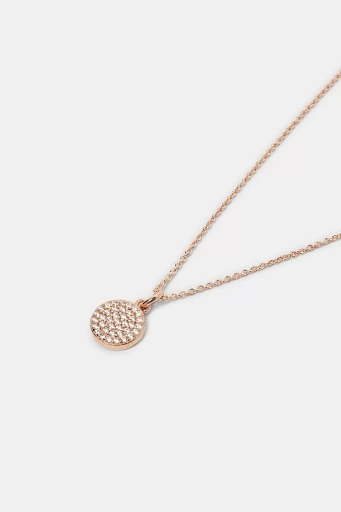 Ketting Met Zirkoniahanger, Sterlingzilver*Esprit Sale