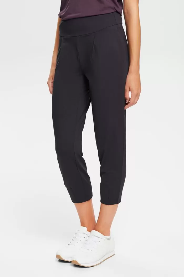 Kortere Jersey Joggingbroek Met E-Dry*Esprit Fashion