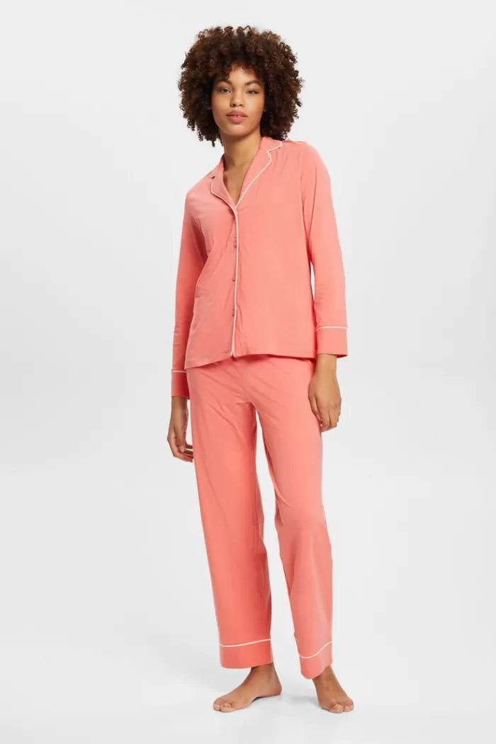 Lange Jersey Pyjama*Esprit Online