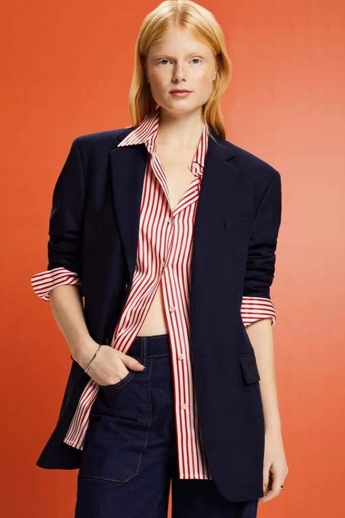 Oversized Flanellen Blazer*Esprit Online