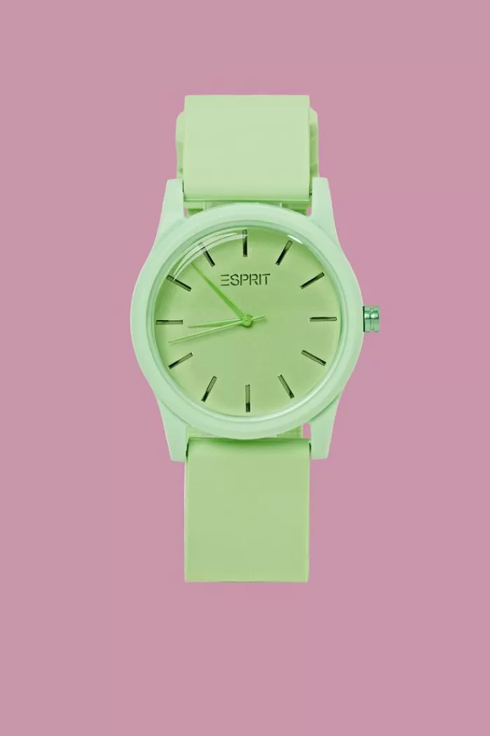 Plastic Horloge Met Rubber Band*Esprit Best Sale