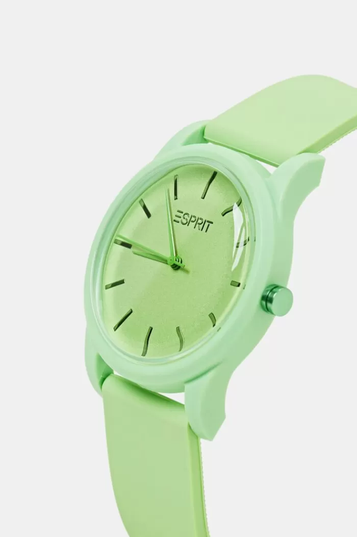 Plastic Horloge Met Rubber Band*Esprit Best Sale