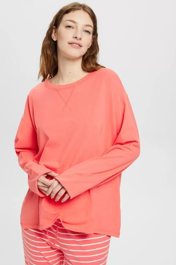 Pyjamashirt Met Lange Mouwen*Esprit Shop