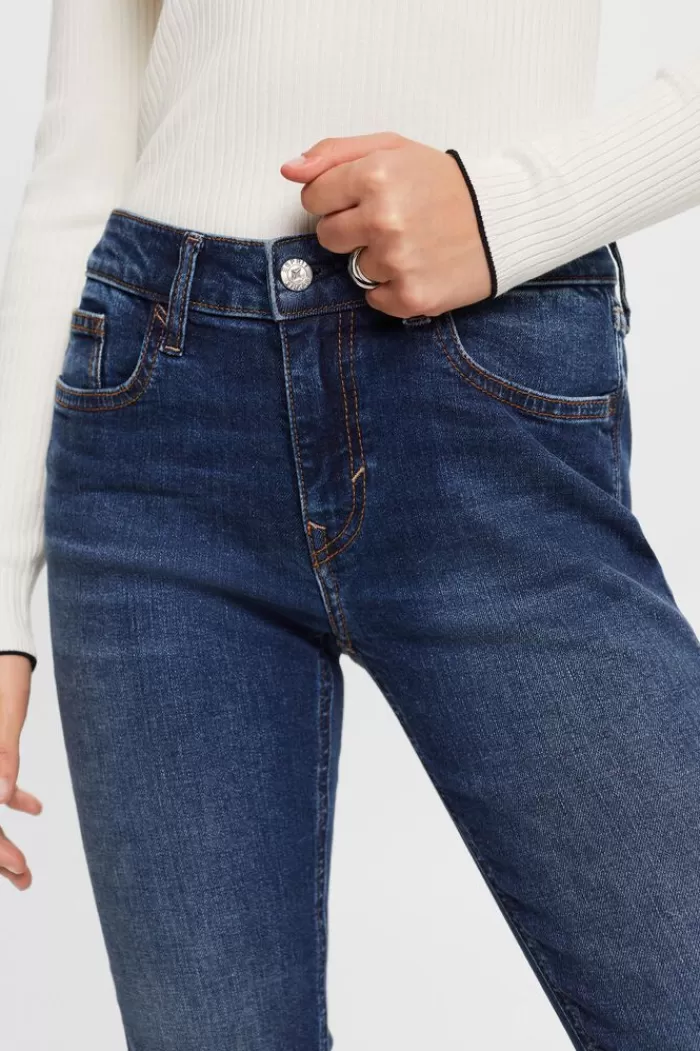 Slim Fit Jeans Met Middelhoge Taille*Esprit Fashion