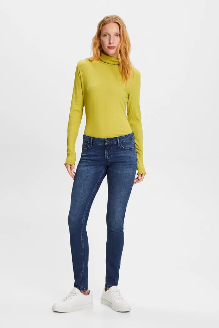 Spijkerbroek Skinny Met Lage Taille*Esprit Outlet