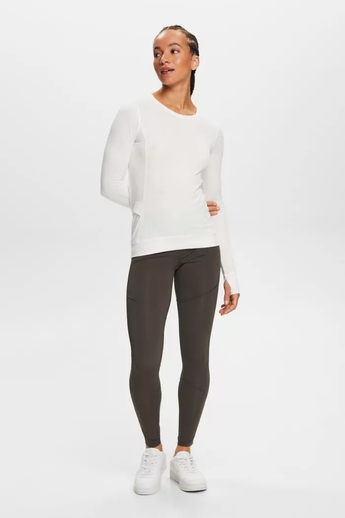 Sportieve Top Met Lange Mouwen, Tencel*Esprit New