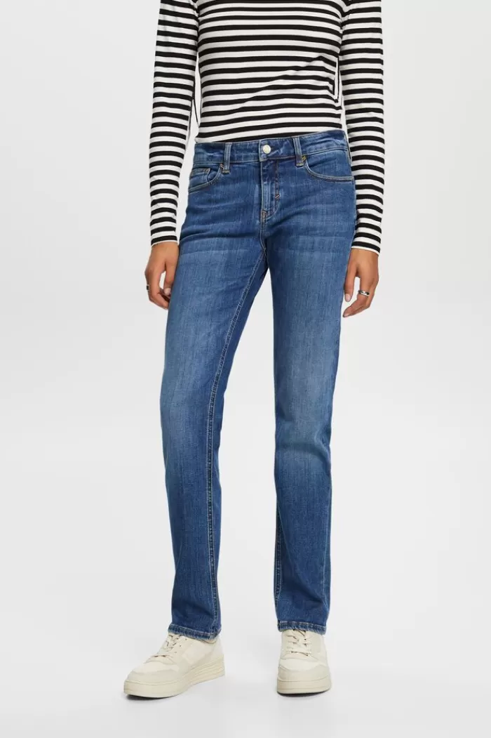 Straight Jeans Met Middelhoge Taille*Esprit Fashion