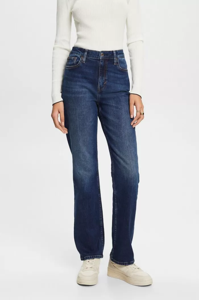 Straight Jeans Met Retrolook En Hoge Taille*Esprit Fashion