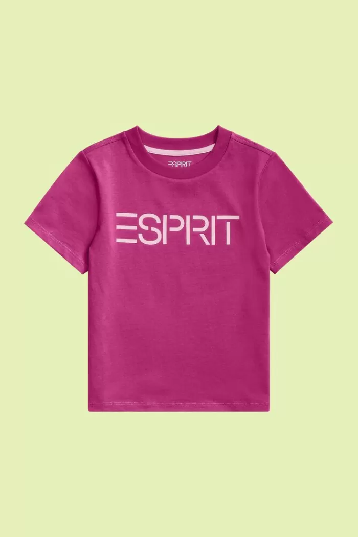 T-Shirt Van Organic Cotton Met Logo*Esprit Online