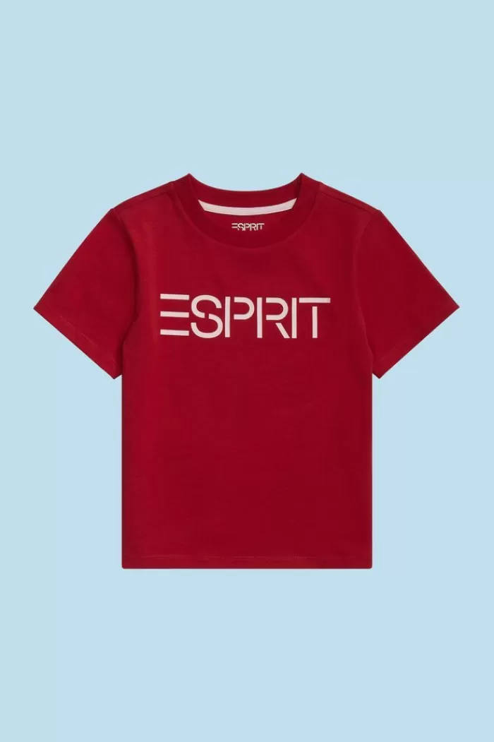 T-Shirt Van Organic Cotton Met Logo*Esprit Outlet