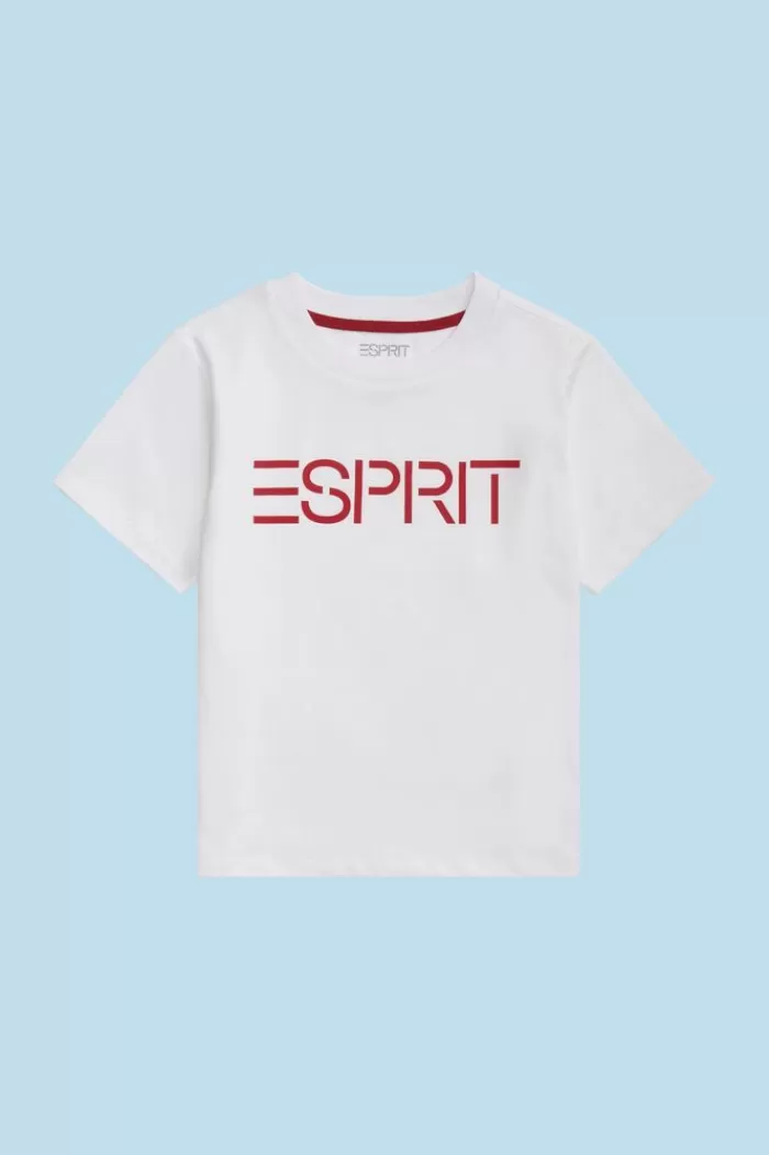 T-Shirt Van Organic Cotton Met Logo*Esprit Hot