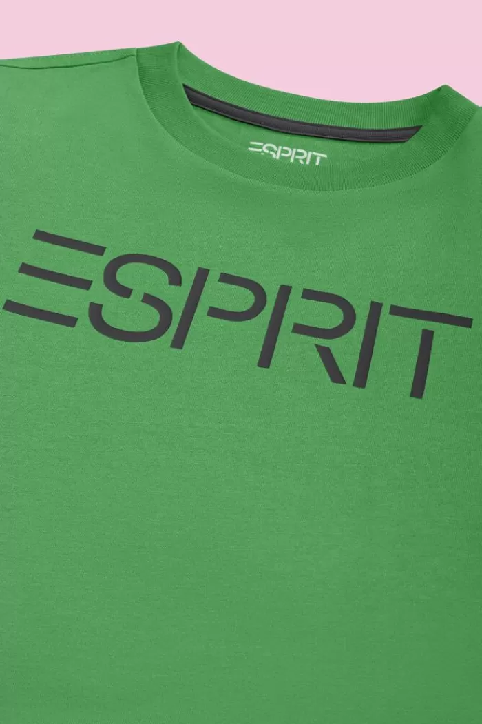 T-Shirt Van Organic Cotton Met Logo*Esprit Clearance