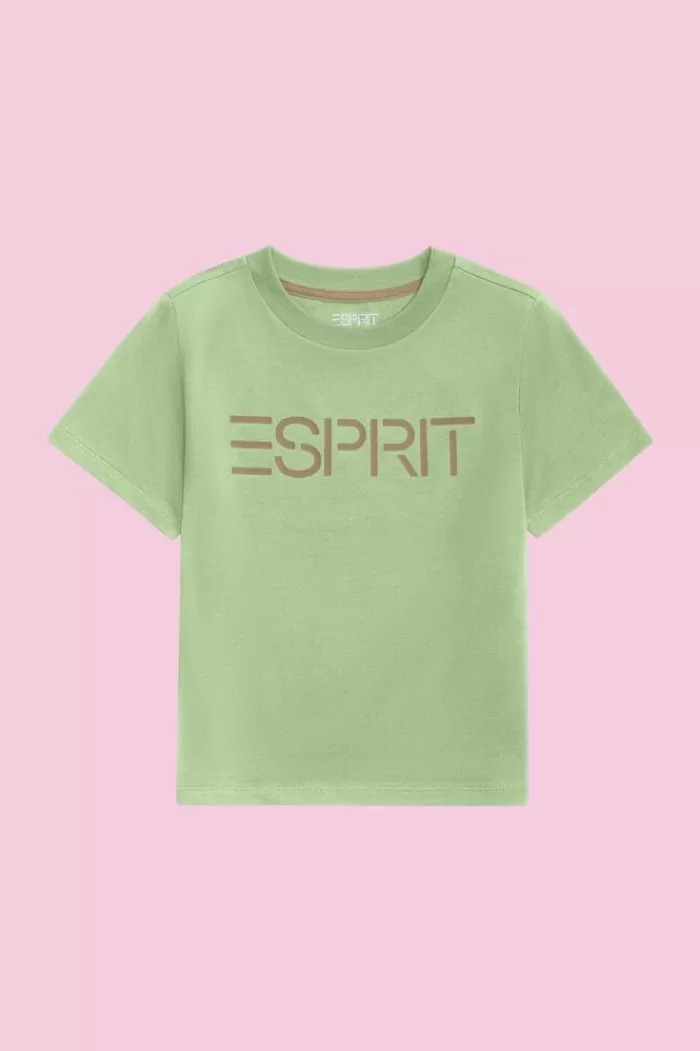 T-Shirt Van Organic Cotton Met Logo*Esprit Hot