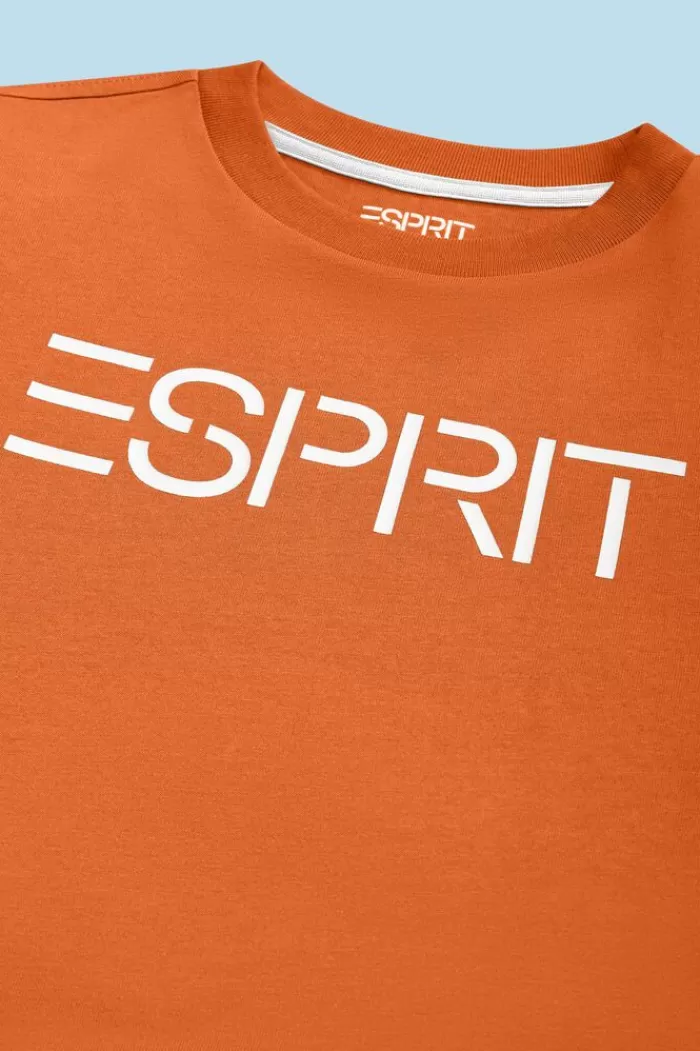 T-Shirt Van Organic Cotton Met Logo*Esprit Discount