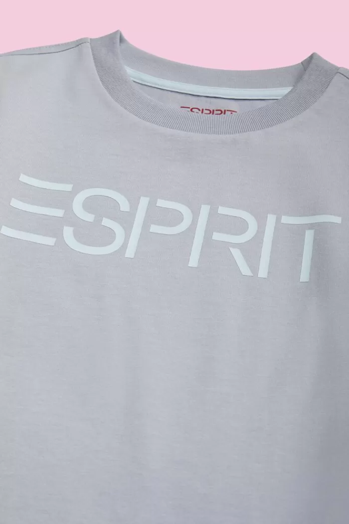 T-Shirt Van Organic Cotton Met Logo*Esprit Cheap