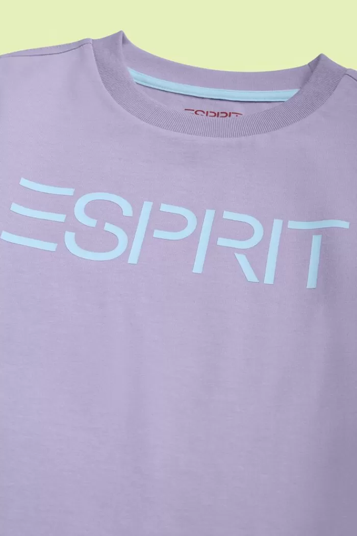 T-Shirt Van Organic Cotton Met Logo*Esprit Discount