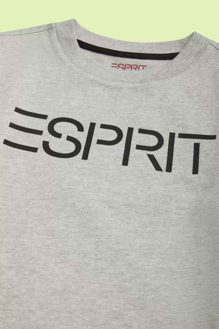 T-Shirt Van Organic Cotton Met Logo*Esprit Cheap