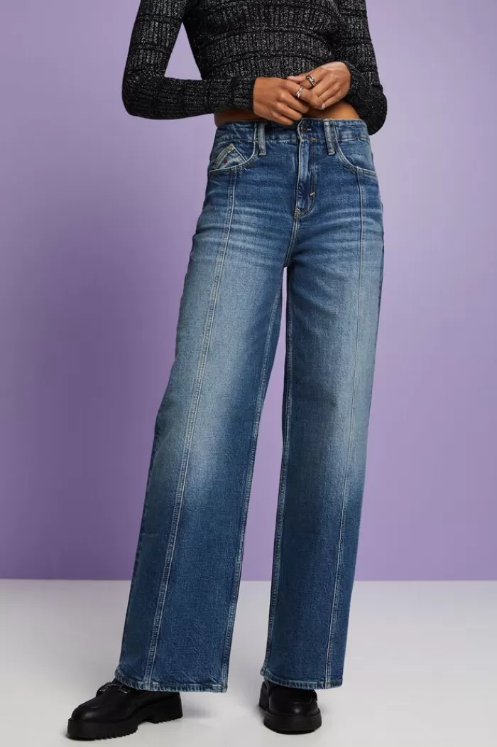 Wide Pijpen Jeans In Retrolook Met Middelhoge Taille*Esprit Cheap